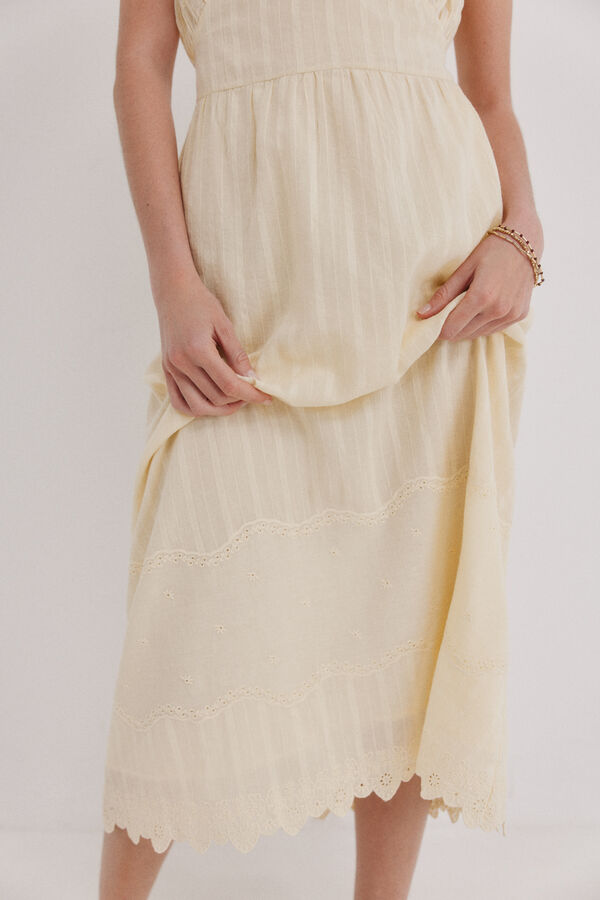 Hoss Intropia Adeline. Vestido fluido Dourado