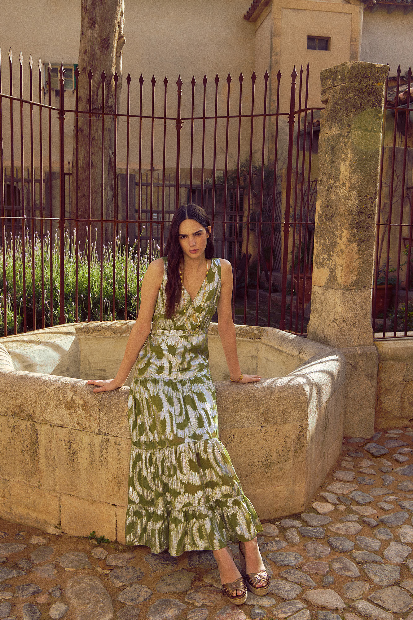 Freya. Vestido lurex comprido. Vestidos e macacoes de mulher Hoss Intropia