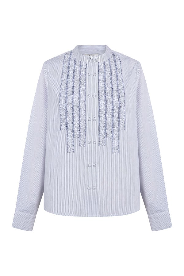 Hoss Intropia Carmen. Blusa manga comprida Azul