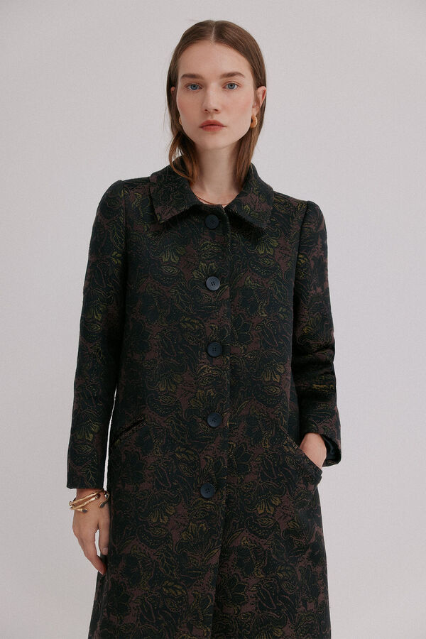 Hoss Intropia Fiorella. Levita jacquard Gris oscuro