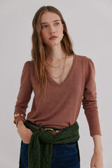 Hoss Intropia Micaela. Camiseta con solapa Coral