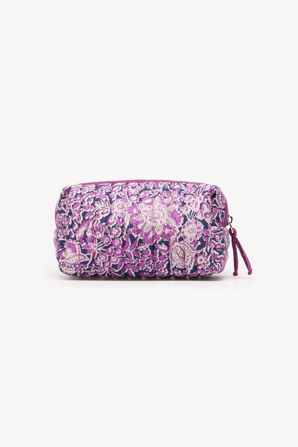 Hoss Intropia Mara. Neceser de algodón estampado Morado