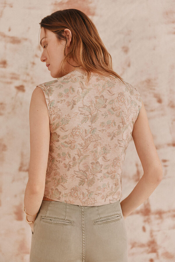 Hoss Intropia Sami. Top floral Ecru