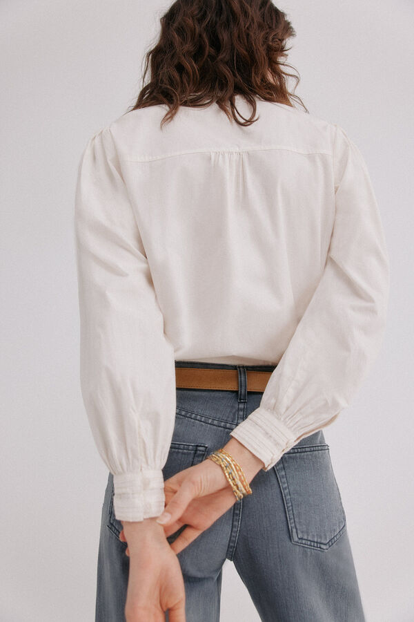 Hoss Intropia Catherine. Blusa rom&acirc;ntica Beige