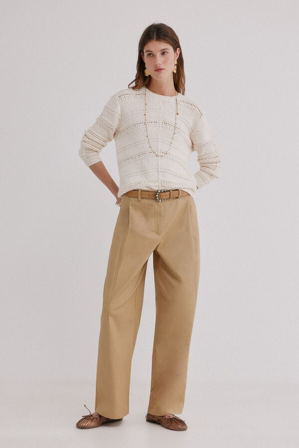 Hoss Intropia Iseult. Jersey con textura Marfil