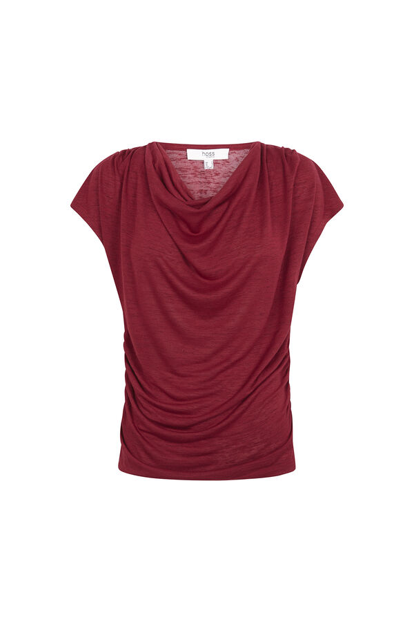 Hoss Intropia Mia. Camiseta drapeada Coral