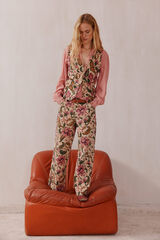 Hoss Intropia Enriqueta. Chaleco estampado Marfil