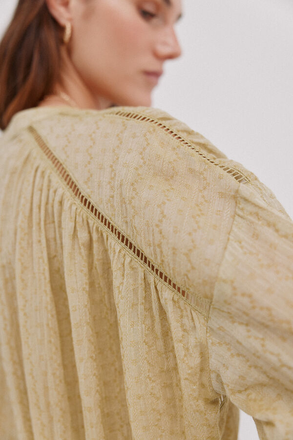 Hoss Intropia Guiomar. Blusa boho Verde