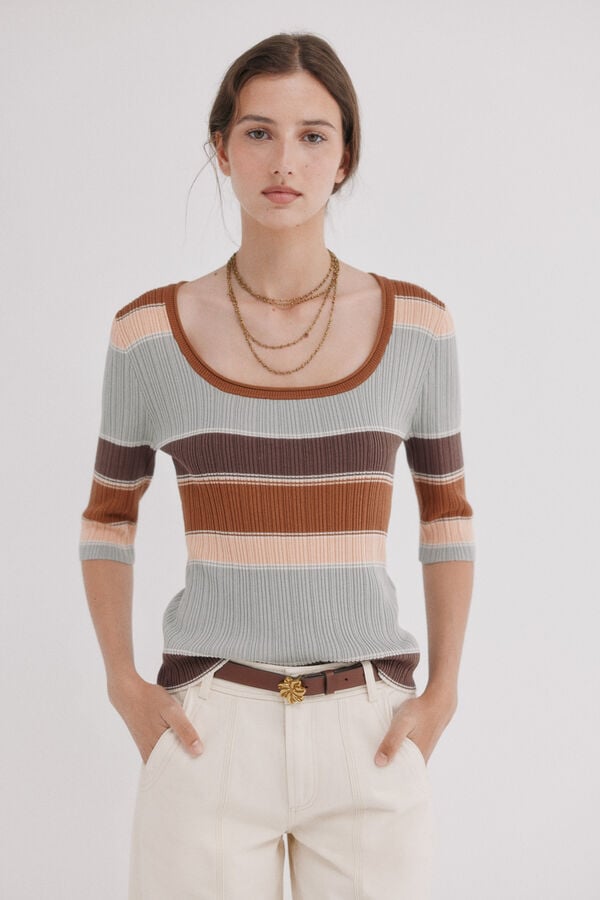 Hoss Intropia India. Top de rayas Multicolor