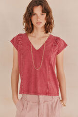 Hoss Intropia Marie. Camiseta lavada Rosa