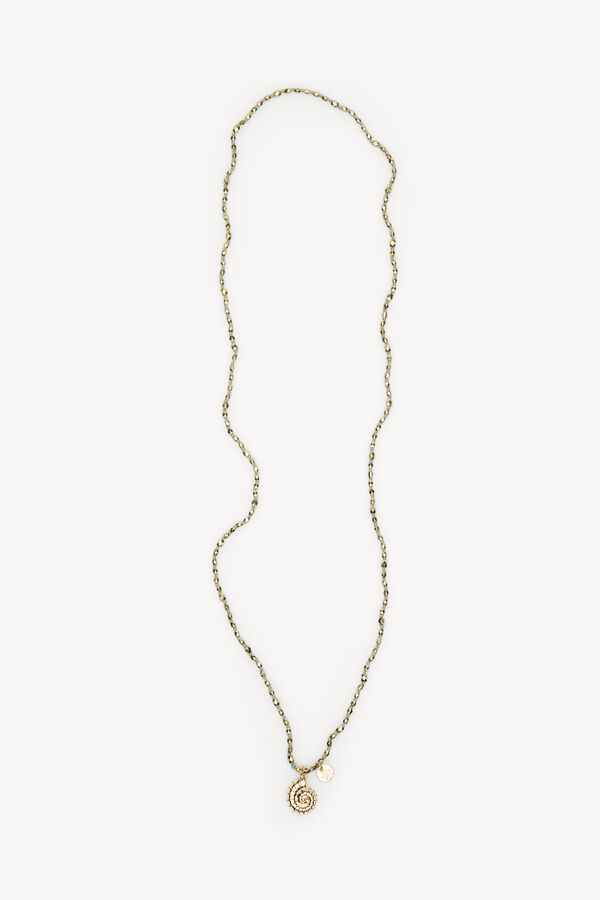 Hoss Intropia Leticia. Colar de contas mediterr&acirc;neo. Cinzento