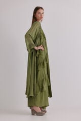 Hoss Intropia Zena. Kimono bordado Kaki