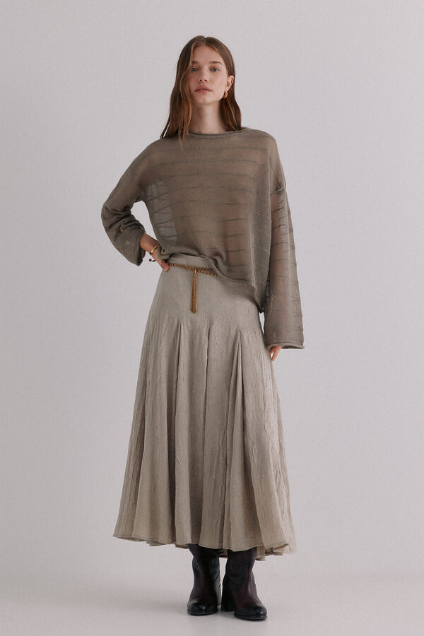 Hoss Intropia Nicole. Jersey con lentejuelas Gris