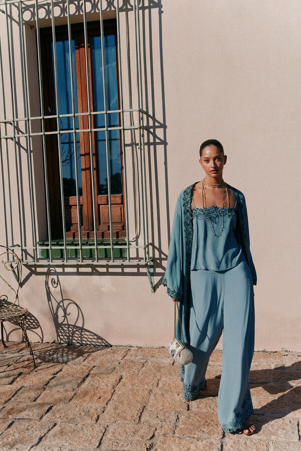 Hoss Intropia Persia. Cal&ccedil;a comprida  Azul