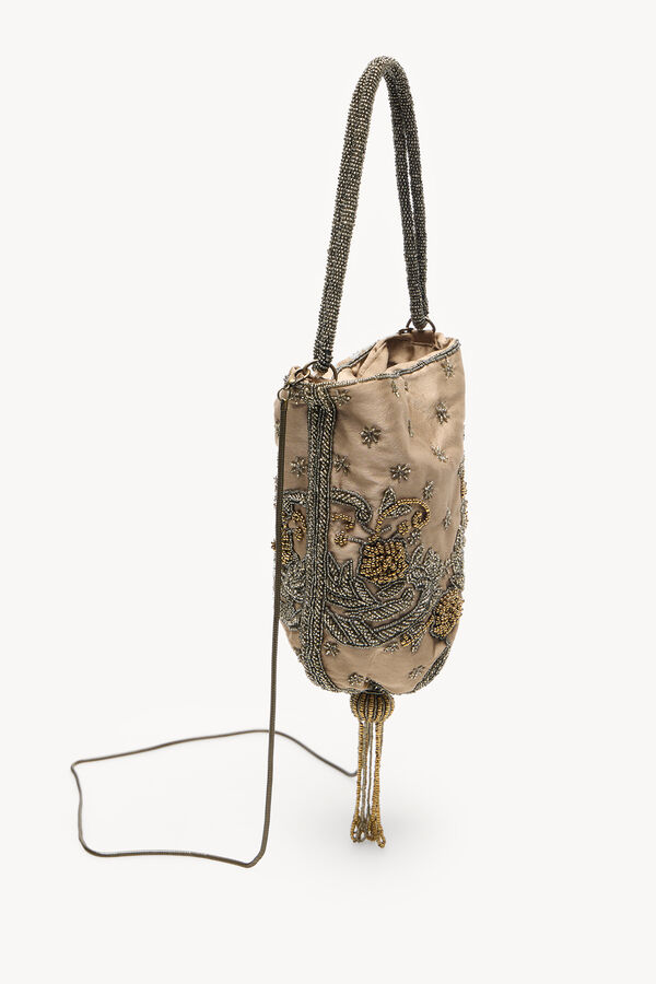 Hoss Intropia Natalie. Bolso bordado Dorado