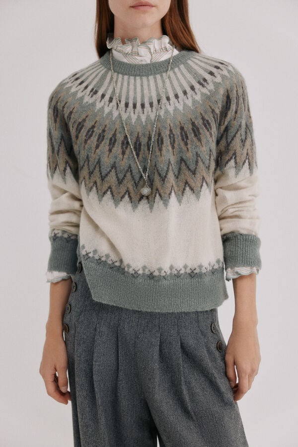 Hoss Intropia Isabet.Jersey de punto Estampado azul