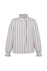 Hoss Intropia Cinzia.Camisa de riscas Ecru