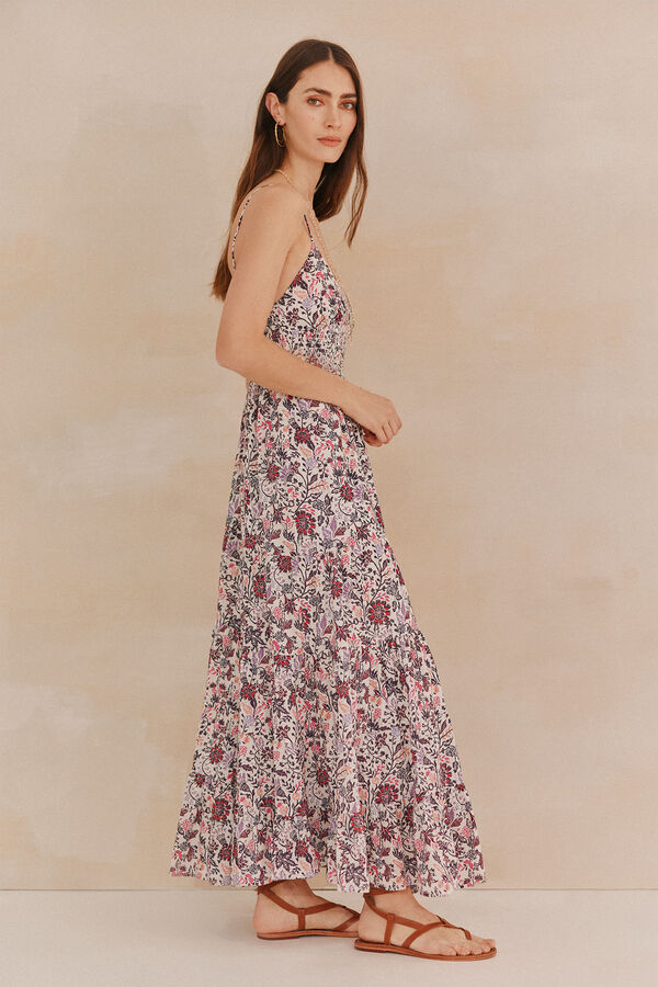 Hoss Intropia Abril. Vestido tirantes. Marfil