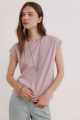 Hoss Intropia Momo. Camiseta lavada Lila