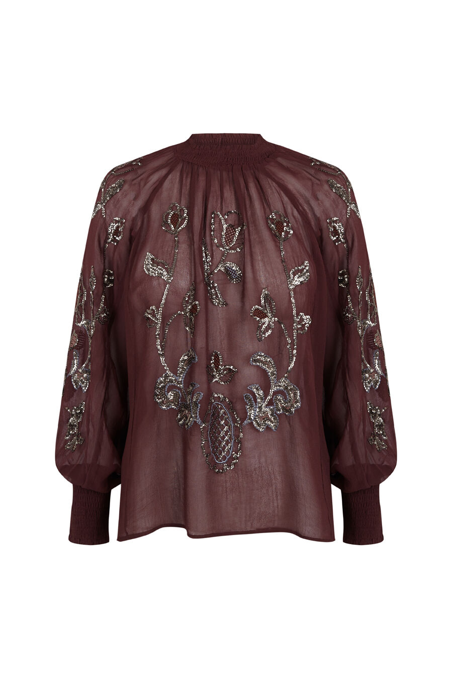 Hoss Intropia Cenese.Blusa com missangas