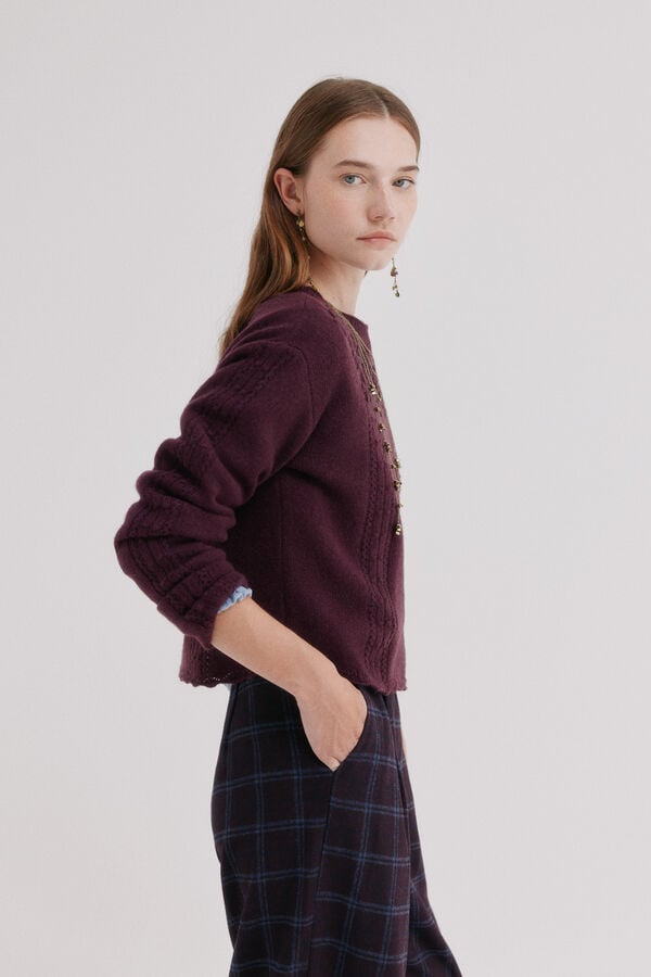 Hoss Intropia Ilitia. Jersey de punto Vino