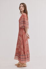 Hoss Intropia Ana. Vestido midi flu&iacute;do Multicolor