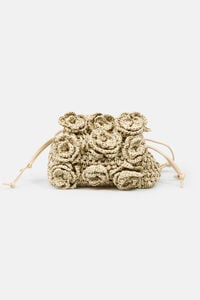 Hoss Intropia Nekane. Bolso fibras naturales con flores