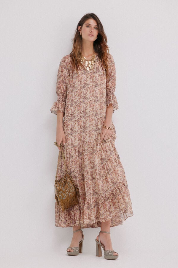 Hoss Intropia Lidia. Vestido com estampado paisley Multicolorido