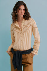 Hoss Intropia Chiara. Blusa romântica Amarelo