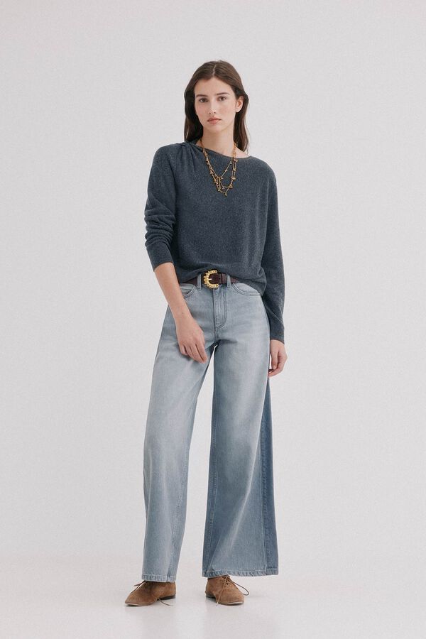 Hoss Intropia Idalia. Jersey drapeado Gris
