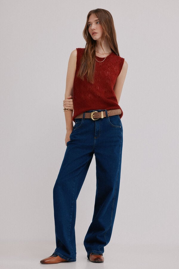 Hoss Intropia Irma. Top calado Coral