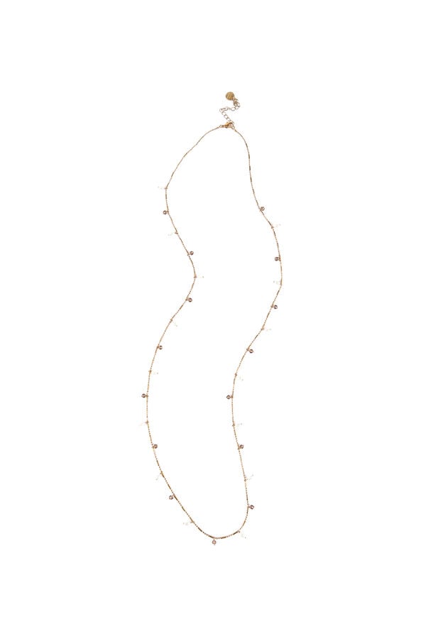 Hoss Intropia Lena. Collar Perlitas Blancas Dorado