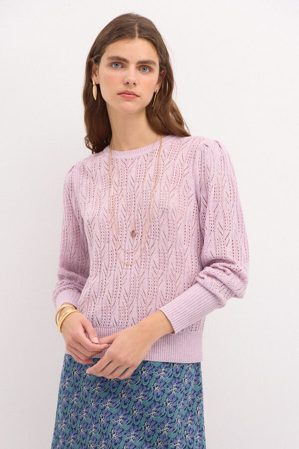 Hoss Intropia Thalia. Camisola rendilhada  Roxo