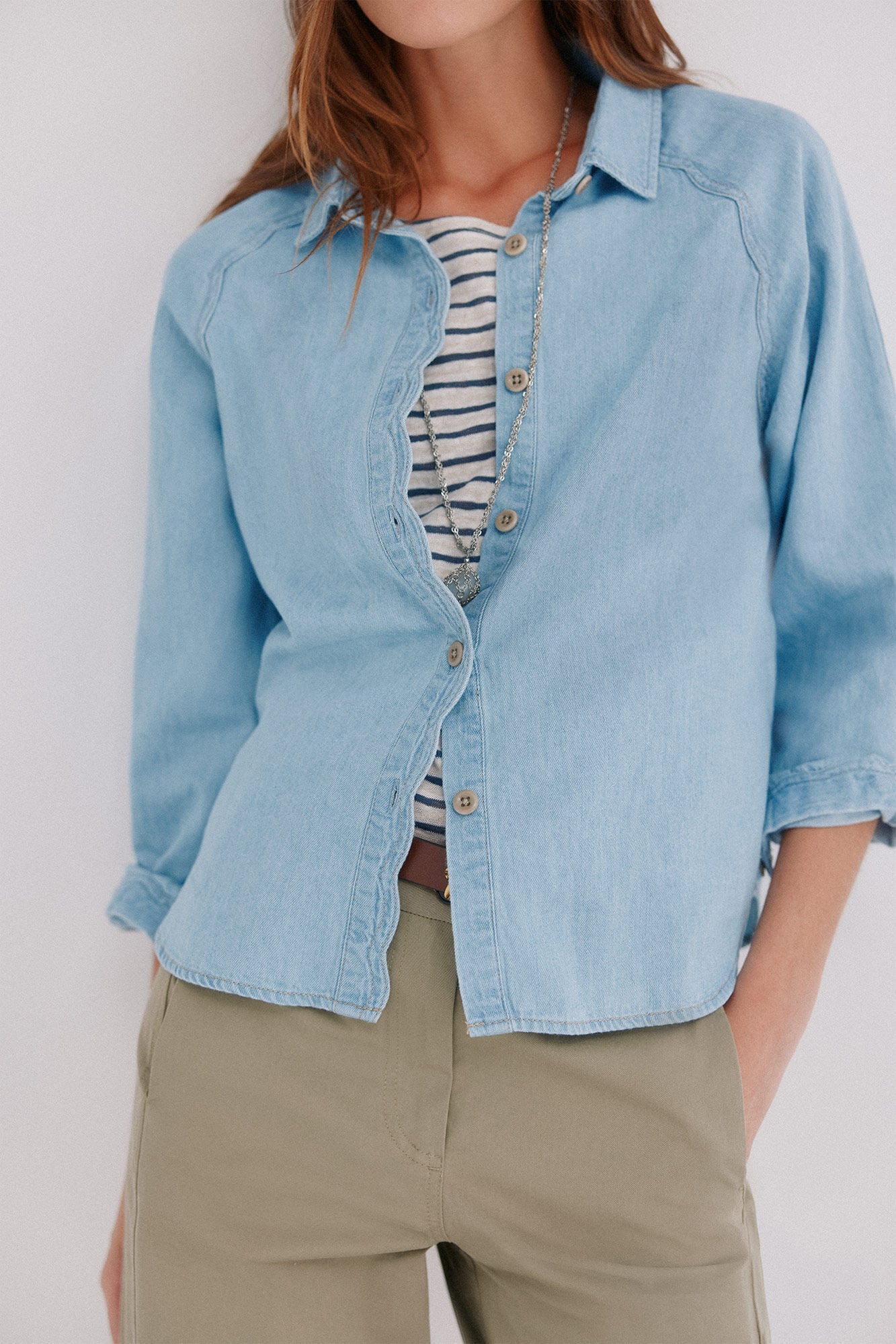 Hoss Intropia Cora. Camisa de ganga