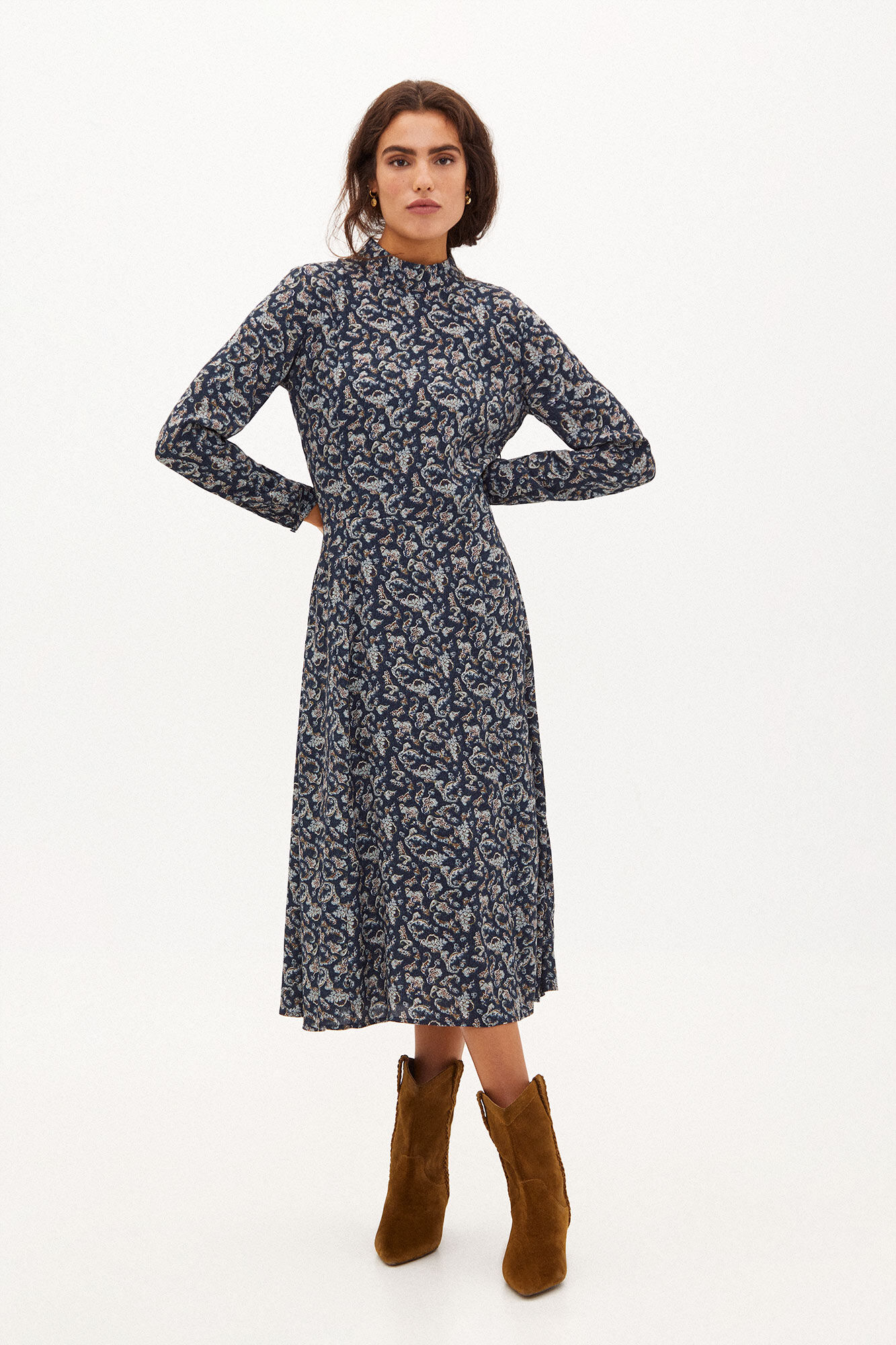 Vestido outlet fluido estampado