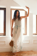 Hoss Intropia Ava. Vestido estampado white