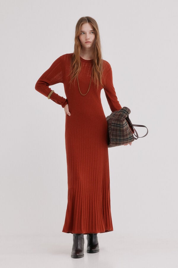 Hoss Intropia Annia.Vestido punto Marron