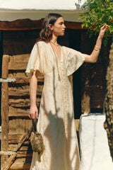 Hoss Intropia Aurora. Vestido midi Marfil