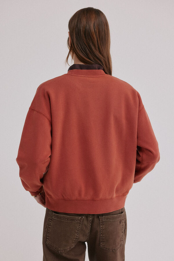 Hoss Intropia Miranda. Sudadera lavada Granate