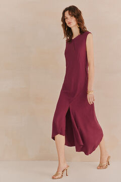 Hoss Intropia Lucia Vestido bajo asimétrico Morado