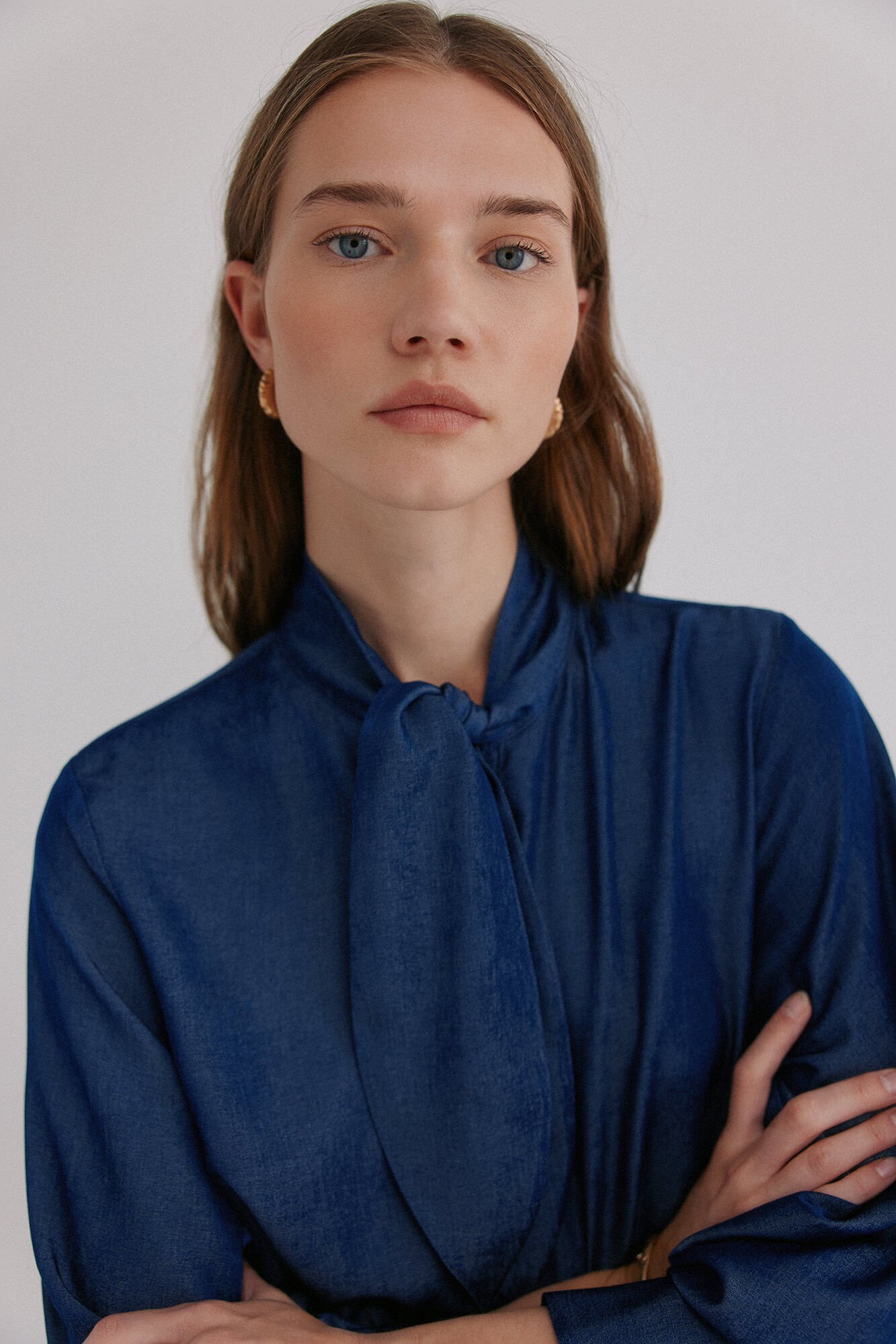 Hoss Intropia Graciela. Blusa con detalle nudo