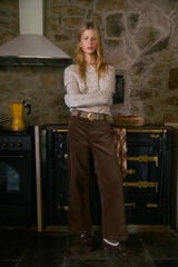 Hoss Intropia Prunela. Cal&ccedil;a de cintura m&eacute;dia Verde