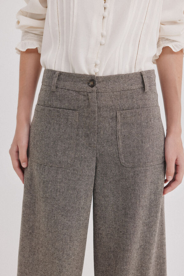 Hoss Intropia Paodra. Pantal&oacute;n culotte Kaki