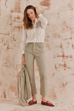 Hoss Intropia Piedad. Jeans bordados Verde