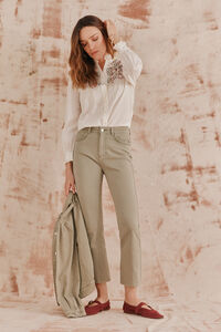 Hoss Intropia Piedad. Jeans bordados Verde