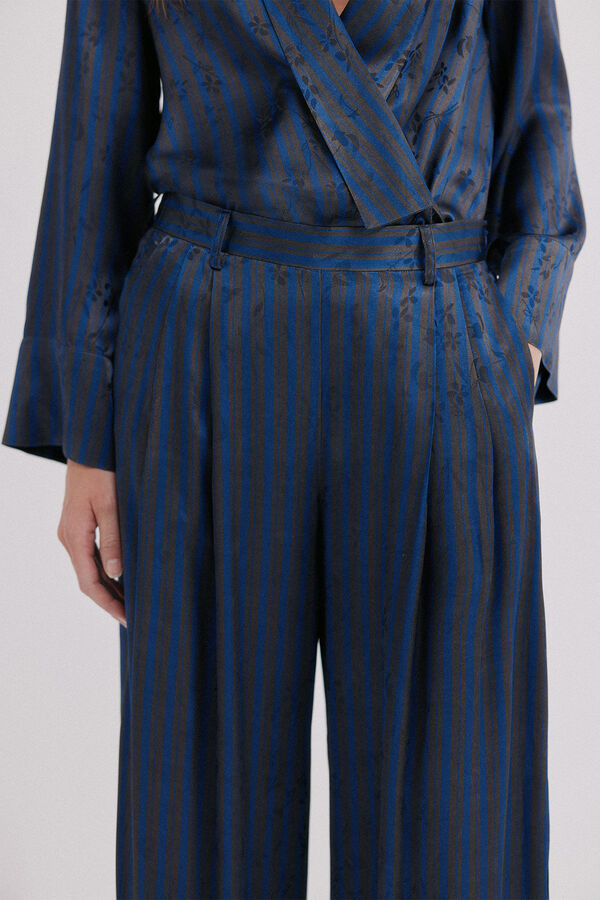 Hoss Intropia Payton. Pantal&oacute;n fluido Azul marino