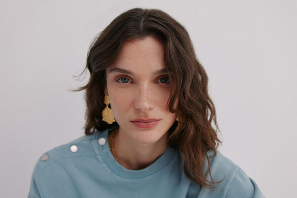 Hoss Intropia Maddie. sweatshirt de gola alta Azul