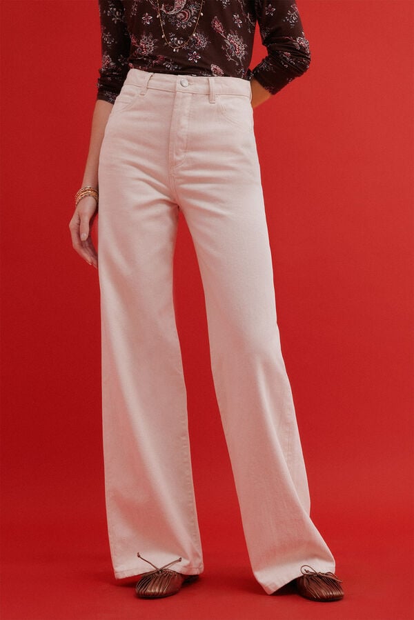 Hoss Intropia Bahiana. Jeans de perna larga Ecru