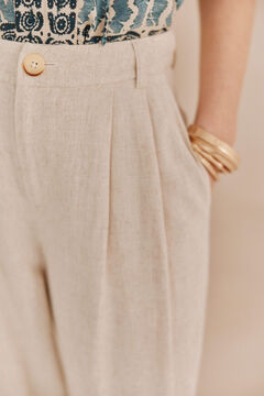 Hoss Intropia Petra. Pantalones fluidos Marfil