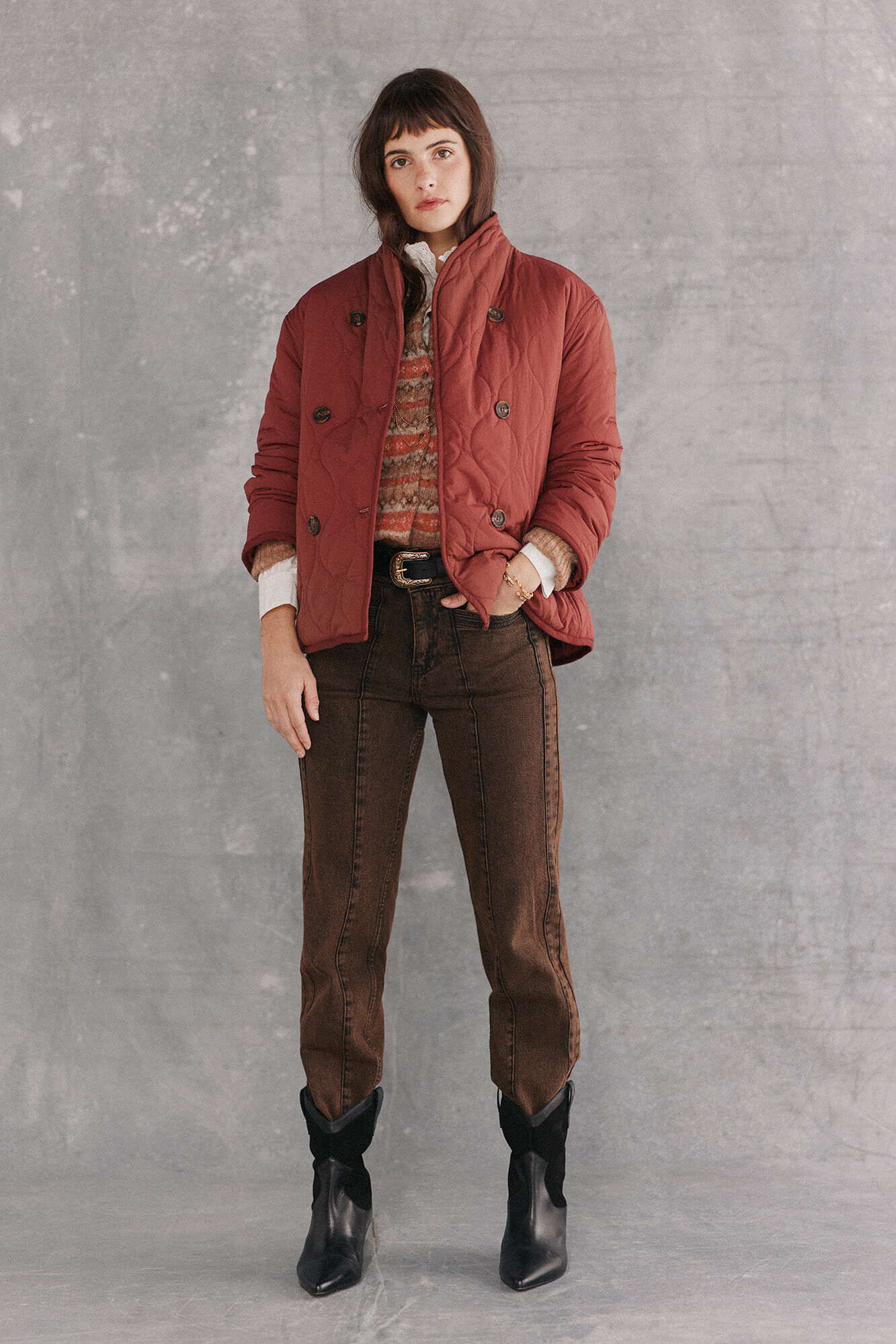 Hoss intropia Diana. Chaqueta acolchada con botones | Kimonos y Chaquetas de mujer | Hoss Intropia 2026 | Ropa